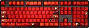 Asuka Langley Soryu translucency PBT heat-sublimation keycaps 108key Cherry Height