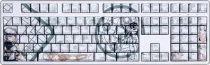 WuWa Jinhsi translucency PBT heat-sublimation keycaps 108key Cherry Height