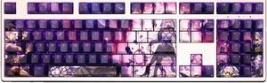 Honkai: Star Rail Black Swan translucency PBT heat-sublimation keycaps 108key Cherry Height
