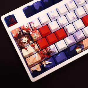 Honkai: Star Rail Sparkle translucency PBT heat-sublimation keycaps 108key Cherry Height