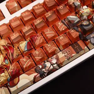 Honkai: Star Rail Guinevere translucency PBT heat-sublimation keycaps 108key Cherry Height