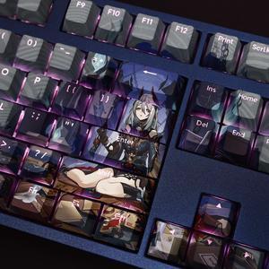 Honkai: Star Rail Hanya translucency PBT heat-sublimation keycaps 108key Cherry Height