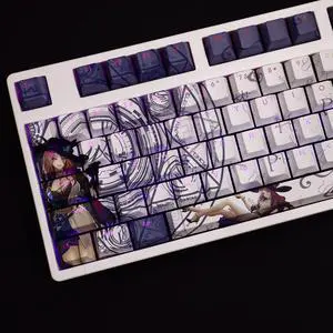 Honkai: Star Rail Jade translucency PBT heat-sublimation keycaps 108key Cherry Height