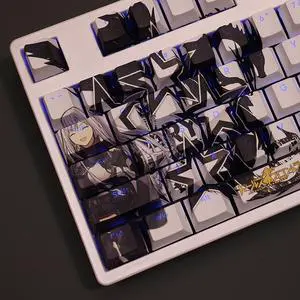 Girls Frontline AK12 translucency PBT heat-sublimation keycaps 108key Cherry Height