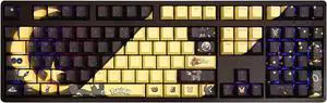 Pokémon Umbreon translucency PBT heat-sublimation keycaps 108key Cherry Height
