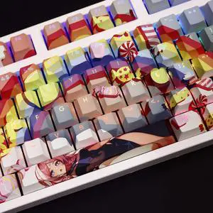 Genshin Impact Citlali translucency PBT heat-sublimation keycaps 108key Cherry Height