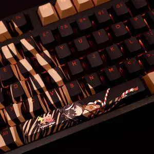 Pretty Derby Kitasan Black translucency PBT heat-sublimation keycaps 108key Cherry Height