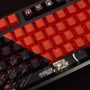 Girls Frontline Peretia translucency PBT heat-sublimation keycaps 108key Cherry Height