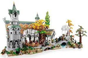 international version Icons Series 10316 THE LORD OF THE RINGS: RIVENDELL Number of parts 6167 Suitable for age 18+ toy building blocks
