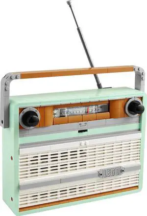 international version Icons Series 10334 Retro Radio Number of parts 906 Suitable for age 18+ toy building blocks