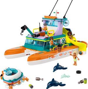 international version Friends Series 41734 Sea Rescue Boat Number of parts 717 Suitable for age 7+ toy building blocks
