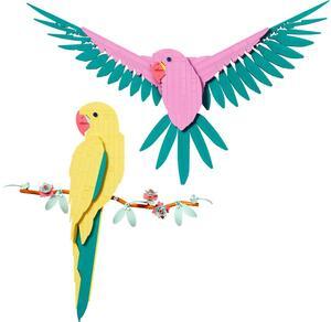 international version art Series 31211 The Fauna Collection  Macaw Parrots Number of parts 644 Suitable for age 18+ toy building blocks