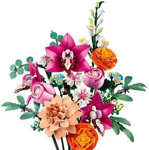 international version BOTANICALS Series 10342 Pretty Pink Flower Bouquet Number of parts 749 Suitable for age 18+ toy building blocks