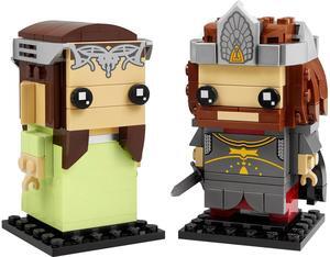 international version BrickHeadz Series 40632 Aragorn & Arwen Number of parts 261 Suitable for age 10+ toy building blocks