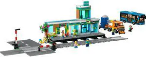 international version city Series 60335 Train Station Number of parts 907 Suitable for age 7+ toy building blocks