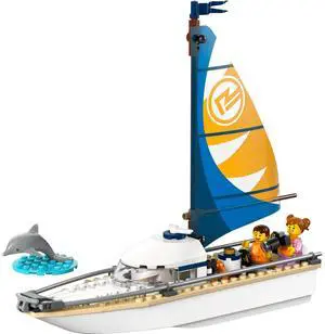 international version city Series 60438 Sailboat Number of parts 102 Suitable for age 5+ toy building blocks