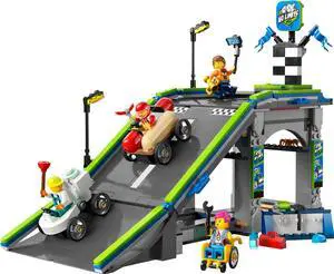 international version city Series 60460 No Limits: Race Car Ramp Track Number of parts 436 Suitable for age 6+ toy building blocks