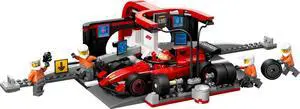 international version city Series 60443 F1® Pit Stop & Pit Crew with Ferrari Car Number of parts 322 Suitable for age 6+ toy building blocks
