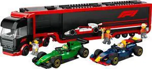 international version city Series 60445 F1® Truck with RB20 & AMR24 F1® Cars Number of parts 1086 Suitable for age 8+ toy building blocks