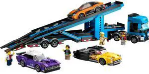 international version city Series 60408 Car Transporter Truck with Sports Cars Number of parts 998 Suitable for age 7+ toy building blocks