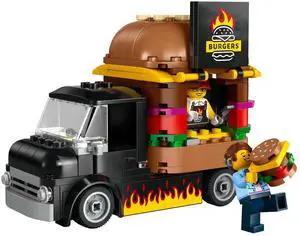 international version city Series 60404 Burger Truck Number of parts 194 Suitable for age 5+ toy building blocks