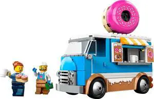 international version city Series 60452 Donut Truck Number of parts 196 Suitable for age 5+ toy building blocks