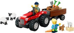 international version city Series 60461 Red Farm Tractor with Trailer & Sheep Number of parts 116 Suitable for age 4+ toy building blocks
