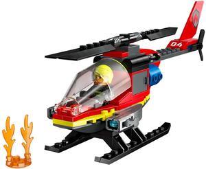 international version city Series 60411 Fire Rescue Helicopter Number of parts 85 Suitable for age 5+ toy building blocks