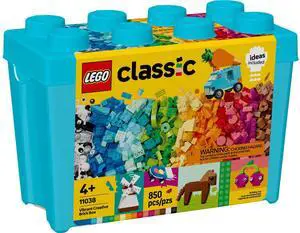 international version Classic Series 11038 Vibrant Creative Brick Box Number of parts 850 Suitable for age 4+ toy building blocks