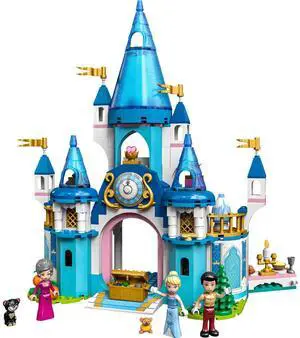 international version Disney Series 43206 Cinderella and Prince Charming's Castle Number of parts 365 Suitable for age 5+ toy building blocks