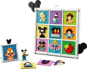 international version Disney Series 43221 100 Years of Disney Animation Icons Number of parts 1022 Suitable for age 6+ toy building blocks