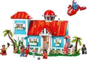 international version Disney Series 43268 Lilo and Stitch Beach House Number of parts 834 Suitable for age 9+ toy building blocks