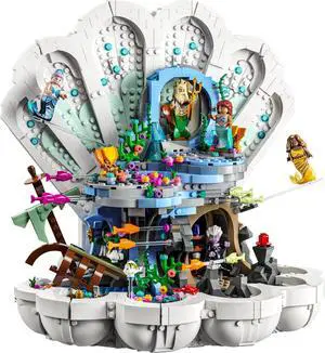 international version Disney Series 43225 The Little Mermaid Royal Clamshell Number of parts 1808 Suitable for age 18+ toy building blocks