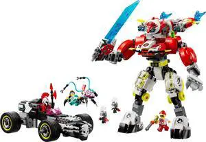 international version DREAMZzz Series 71497 Cooper's Tiger Mech & Zero's Hot Rod Car Number of parts 1006 Suitable for age 9+ toy building blocks
