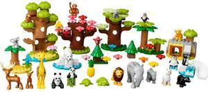 international version duplo Series 10975 Wild Animals of the World Number of parts 142 Suitable for age 2+ toy building blocks