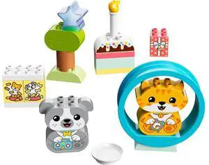 international version duplo Series 10977 My First Puppy & Kitten With Sounds Number of parts 22 Suitable for age 1½+ toy building blocks
