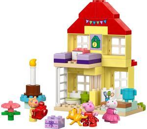 international version duplo Series 10433 Peppa Pig Birthday House Number of parts 59 Suitable for age 2+ toy building blocks