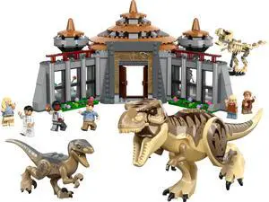 international version jurassic world Series 76961 Visitor Center: T. rex & Raptor Attack Number of parts 693 Suitable for age 12+ toy building blocks