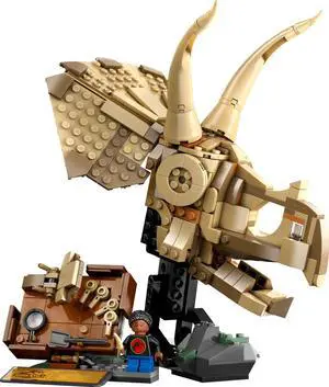 international version jurassic world Series 76969 Dinosaur Fossils: Triceratops Skull Number of parts 468 Suitable for age 9+ toy building blocks