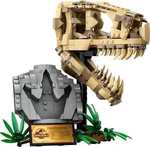 international version jurassic world Series 76964 Dinosaur Fossils: T. rex Skull Number of parts 577 Suitable for age 9+ toy building blocks