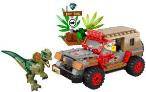 international version jurassic world Series 76958 Dilophosaurus Ambush Number of parts 211 Suitable for age 6+ toy building blocks
