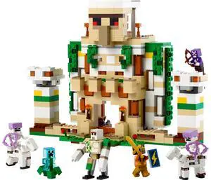 international version minecraft Series 21250 The Iron Golem Fortress Number of parts 868 Suitable for age 9+ toy building blocks