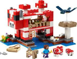 international version minecraft Series 21270 The Mooshroom House Number of parts 500 Suitable for age 8+ toy building blocks