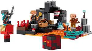 international version minecraft Series 21185 The Nether Bastion Number of parts 300 Suitable for age 8+ toy building blocks