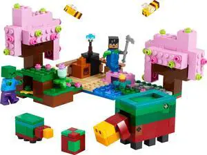 international version minecraft Series 21260 The Cherry Blossom Garden Number of parts 304 Suitable for age 8+ toy building blocks