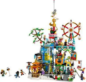international version monkie kid Series 80054 Megapolis City 5th Anniversary Number of parts 2330 Suitable for age 10+ toy building blocks