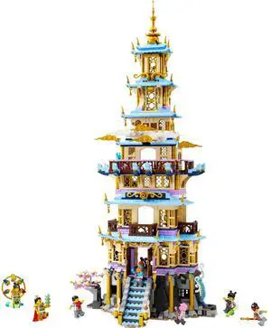 international version monkie kid Series 80058 Celestial Pagoda Number of parts 1621 Suitable for age 10+ toy building blocks