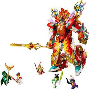 international version monkie kid Series 80057 Nezha's Ring of Fire Mech Number of parts 1163 Suitable for age 9+ toy building blocks