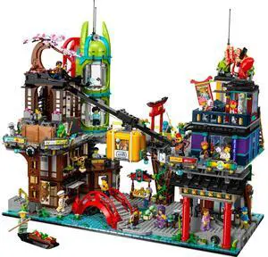 international version ninjago Series 71799 NINJAGO® City Markets Number of parts 6163 Suitable for age 14+ toy building blocks