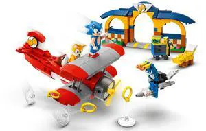 international version sonic the hedgehog Series 76991 Tails' Workshop and Tornado Plane Number of parts 376 Suitable for age 6+ toy building blocks
